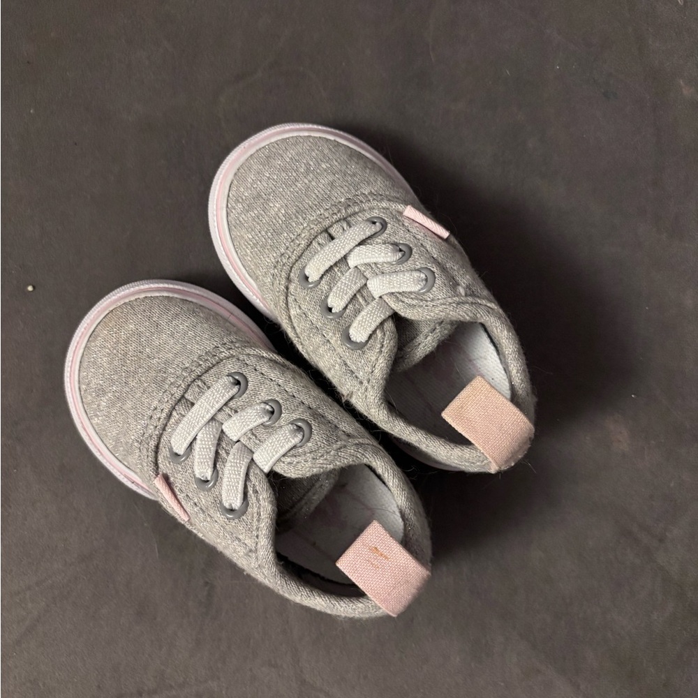 Gray and Pink baby VANS